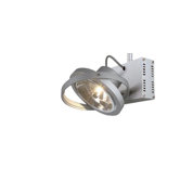 Tec 1 Track Light with 1-Phase Adapter in Silver grey