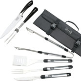 Stainless Steel 7 Piece BBQ and Carving Set