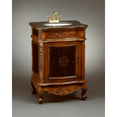 Antique Style Vanity in Medium Brown