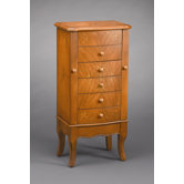 Five Drawer Armoire in Light Brown