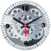 Moving Gear Wall Clock