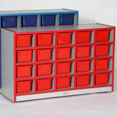 20-Tray Cubbie Unit with Trays