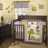Monkey Time Crib Bedding Collection