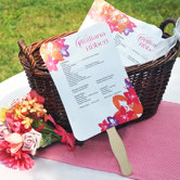 DIY Designer Fan Program Paper Kit