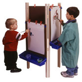 Three Station Adjustable Easel