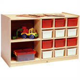 Double-Sided Storage Cabinet