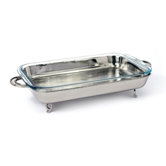 Georgian Rectangular Server with 3 Qt. Baker