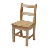 16" Large Maple Classroom Glides Chair