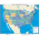 U.S. History Wall Maps - Great Depression