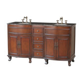 Winslow 62" Double Bathroom Vanity with Granite Top