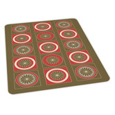 Floral Block Design Chair Mat