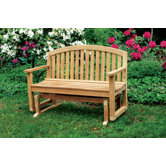 Fanback Teak Garden Bench