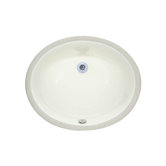 Undermount 18" Oval Vitreous China Bathroom Sink