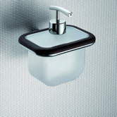 Odos Wood Wall Mounted Soap Dispenser in Wenge
