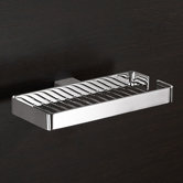 Lounge Wall Mounted Wire Double Soap Dish in Chrome