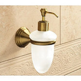 Romance Frosted Glass Soap Dispenser