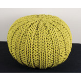 Big Knit Cable Pouffe