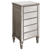 Mirrored 5 Drawer Chest