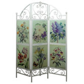 Glazed Floral Screen