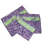 Safia Lingerie Envelopes in Sari Flowers Navy