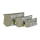Medium Carried Away Everything Cosmetic Bag in Sea Lettuce Chestnut