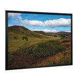 84" Fixed Screen High Contrast in White