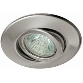 Quality Line One Swiveling Downlight in Brushed Iron