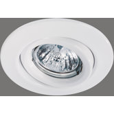 Quality Line 1 x 50W Swiveling Downlight in White