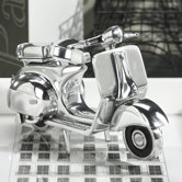 Aluminum Vespa Scooter Decorative Accent