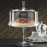 La Pasticceria Etched Footed Cake Plate