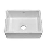 F110 23.5" x 18.13" Undermount Single Bowl Kitchen Sink in White
