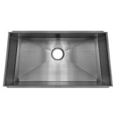 Trapezoid 11" x 17.25" Undermount Stainless Steel Single Bowl Kitchen Sink