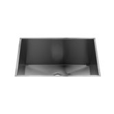 UrbanEdge 25.5" x 17.5" Undermount Stainless Steel Single Bowl Utility Sink