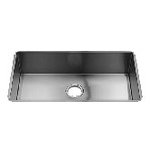 J7 11" x 17.25" Undermount Stainless Steel Single Bowl Kitchen Sink with 0.25" corner radius