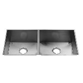 UrbanEdge 35" x 17.5" Undermount Stainless Steel Double Bowl Kitchen Sink