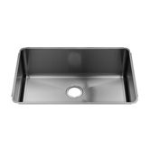 Classic 28" x 19.5" Undermount Stainless Steel Single Bowl Kitchen Sink