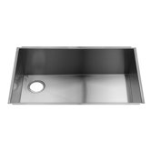 UrbanEdge 31" x 19.5" Undermount Stainless Steel Single Bowl Kitchen Sink