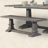 French Restoration Farmhouse Wood Kitchen Bench