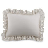 Eyelet Euro Sham in White