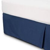 Tailored Bed Skirt in Navy