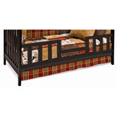 Logan Toddler Guard Rail for Stationary Crib in Jamocha