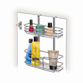Over Cabinet Door Organizer with Double Shelf