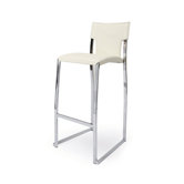 Kelsey 26"  Vinyl Barstool in Ivory