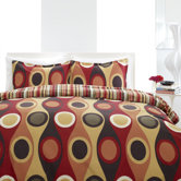Retro Radar Red Duvet Set