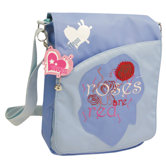 Rocking Roses Sling Bag in Blue