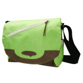 Sleek Messenger Bag in Green