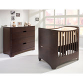 Two Piece Crib Set in Walnut
