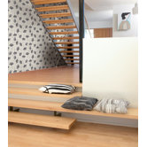 Biloba Wallpaper in Black and Ivory by Kristina Isola