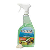 Bathroom Cleaner,w/32 oz. Refillable Bottle/4 Tablets, Lemon