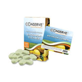 Conserve Bathroom Cleaner Tablets, Lemon-scented, 12 Tablets/Box, Green